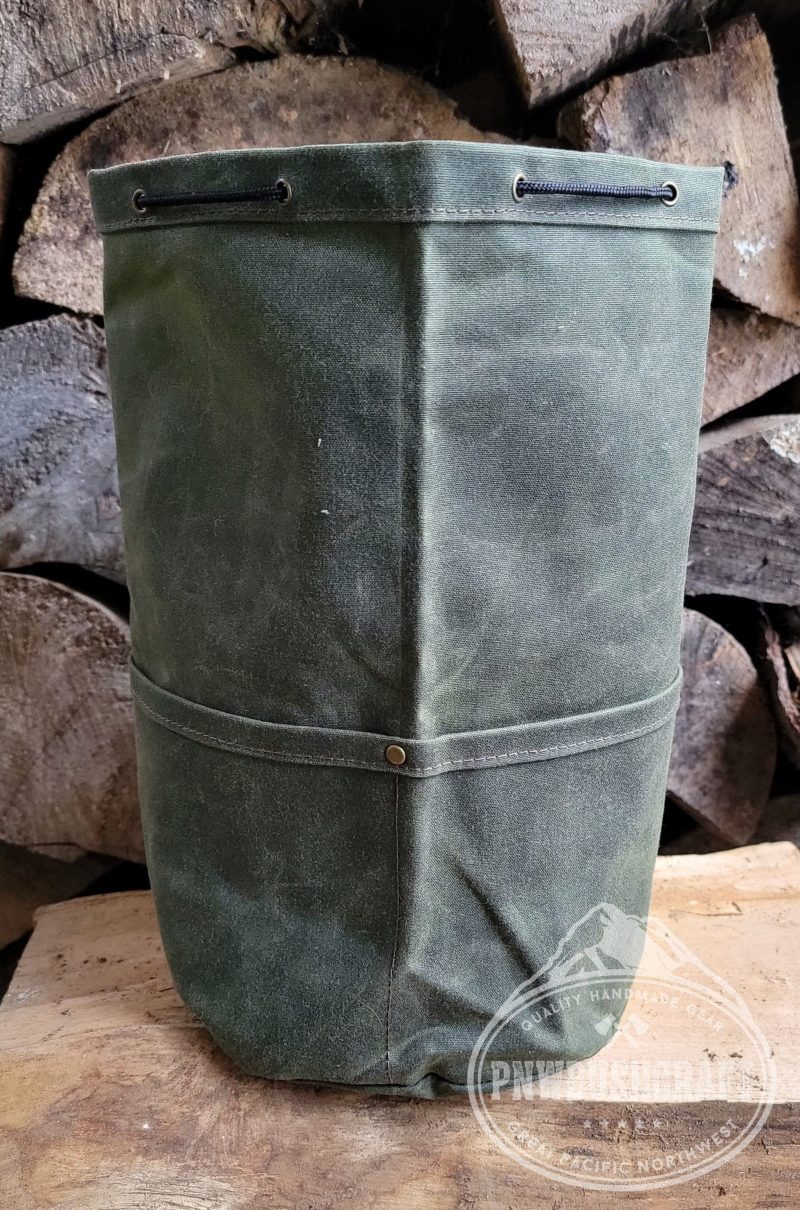 pnwbushcraft boxes bags xlarge green the cedar bucket bag with outside pockets available in 5 sizes perfect for organizing your kit 41355128864981