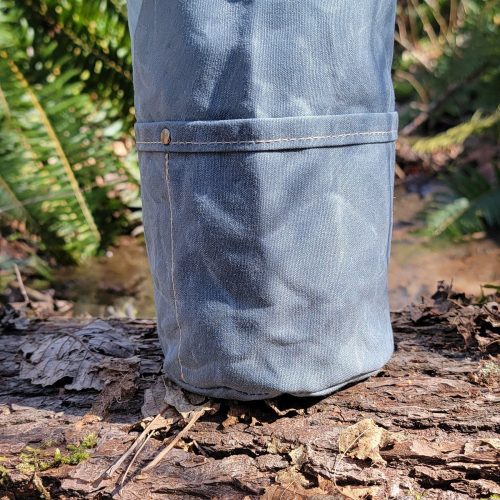 pnwbushcraft boxes bags xsmall gray the cedar bucket bag with outside pockets available in 5 sizes perfect for organizing your kit 41355129192661