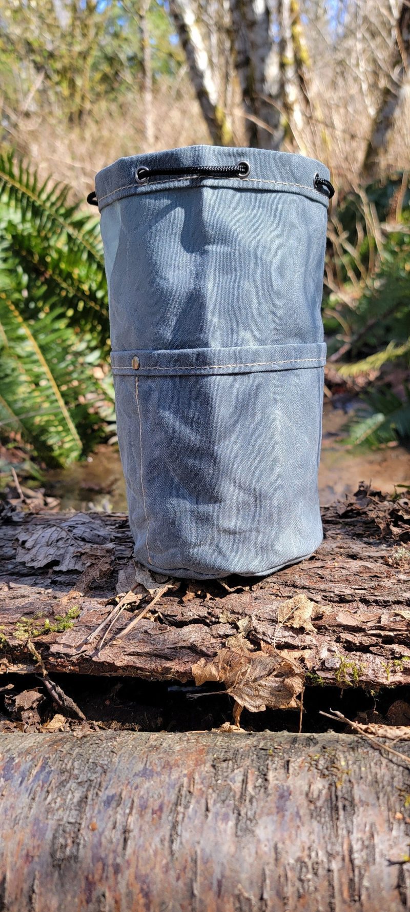 pnwbushcraft boxes bags xsmall gray the cedar bucket bag with outside pockets available in 5 sizes perfect for organizing your kit 41355129192661