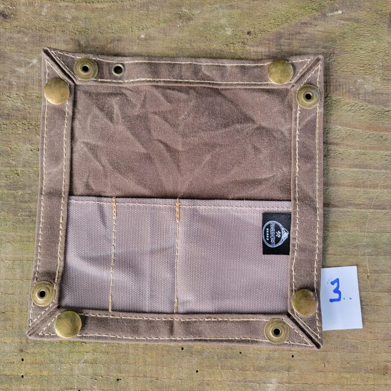 pnwbushcraft storage accessories 3 edc waxed canvas travel tray for your gear and edc 2 0 41355129749717