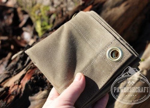 pnwbushcraft tent accessories ground cloth junior in 10 1 oz waxed canvas 41355124834517