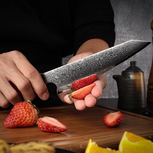 shokunin usa chef knife aerona vg10 pro chef knife with exotic red sandal wood handle 41588771815637