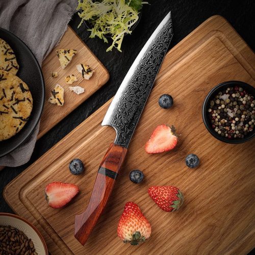 shokunin usa chef knife aerona vg10 pro chef knife with exotic red sandal wood handle 41588772962517