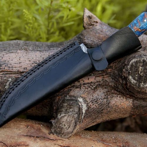 shokunin usa chef knife cinder damascus chef knife with pine cone handle 41588761460949