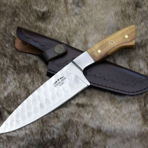 shokunin usa chef knife increda damascus chef knife with olive wood handle 41588793344213