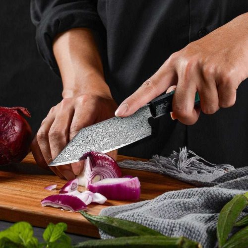 shokunin usa chef knife kerei vg10 damascus chef knife bunka knife carbon fiber aluminum composite 41588799897813