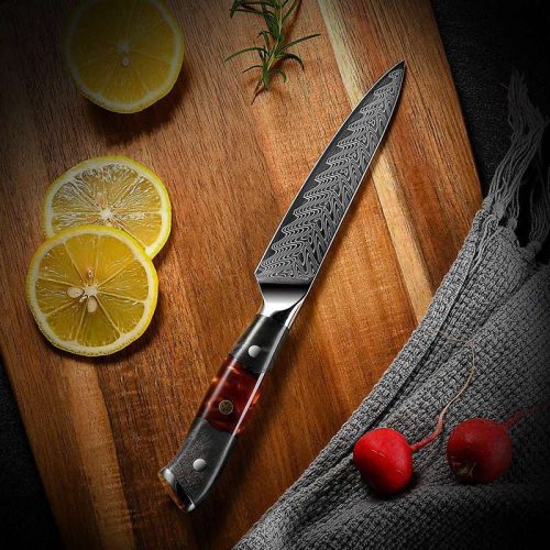 shokunin usa chef knife set complete 8 pcs set supreme vg10 8 pc professional chef knife set with stained olive wood handle sheath 41588793540821