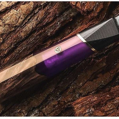 shokunin usa chef knife set elite series vg10 damascus knife set with exotic rose wood handle 41588787577045