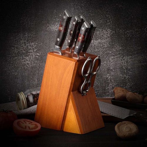 shokunin usa chef knife set supreme professional chef knife set vg10 with ebony wood handle sheath 41588800684245