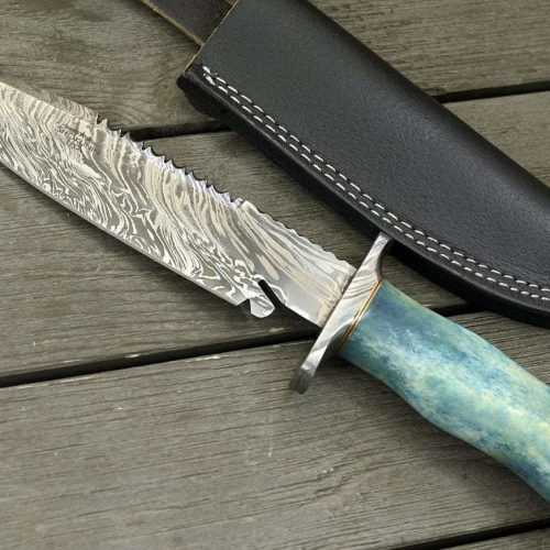 shokunin usa damascus knife behemoth 7 0 damascus steel handmade hunting knife with bone handle 41588765982933