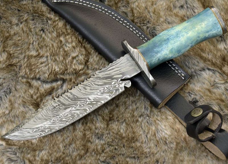 shokunin usa damascus knife behemoth 7 0 damascus steel handmade hunting knife with bone handle 41588766245077