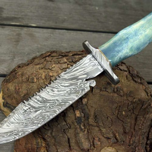 shokunin usa damascus knife behemoth 7 0 damascus steel handmade hunting knife with bone handle 41588769587413