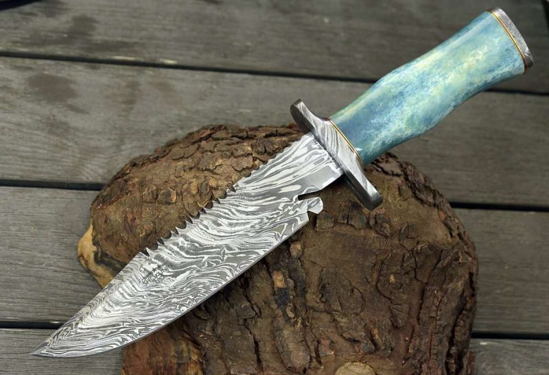 shokunin usa damascus knife behemoth 7 0 damascus steel handmade hunting knife with bone handle 41588769587413