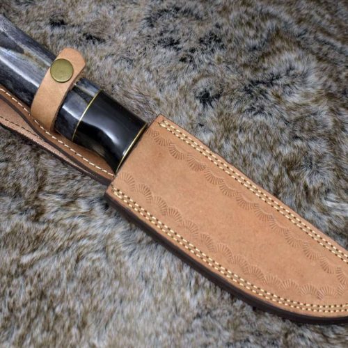 shokunin usa damascus knife breeze tanto knife with horn bone handle 41588768604373