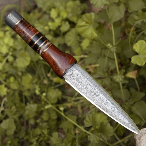 shokunin usa damascus knife cloud damascus fixed blade knife with sheath 41588761264341