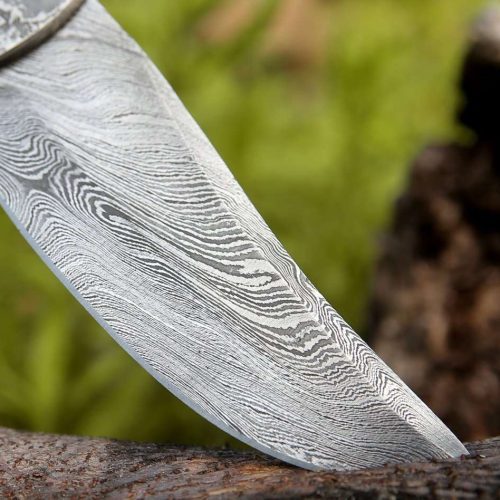 shokunin usa damascus knife draco hunting knife with pakkawood handle 41588762738901