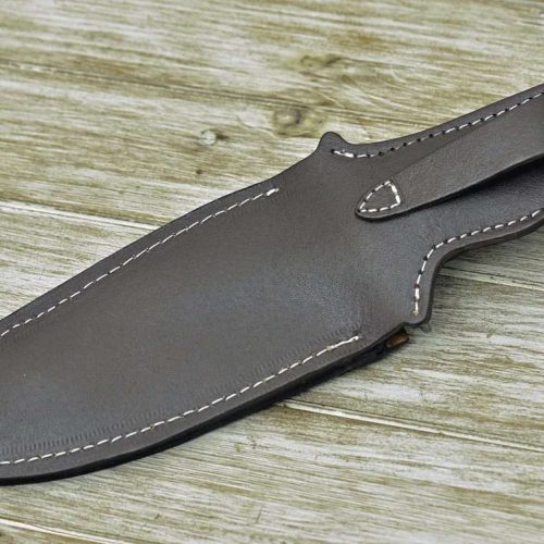 shokunin usa damascus knife excelsior game knife with exotic rosewood handle sheath 41588780826837