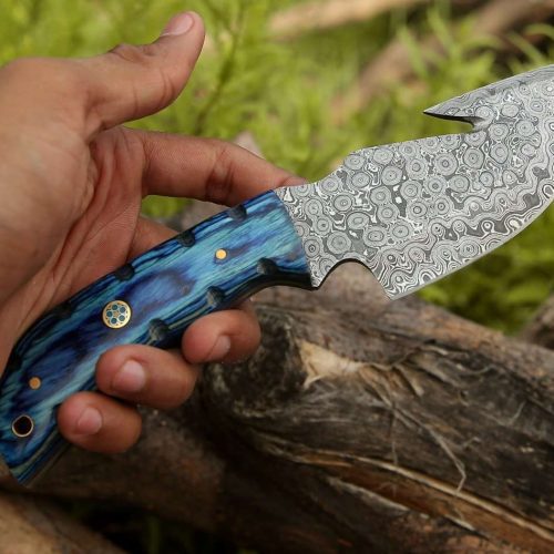 shokunin usa damascus knife fear hand forged damascus knife with pakkawood handle 41588799144149