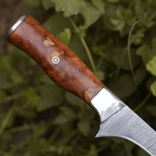 shokunin usa fillet knife concord damascus fillet knife with exotic olive wood handle 41588762640597