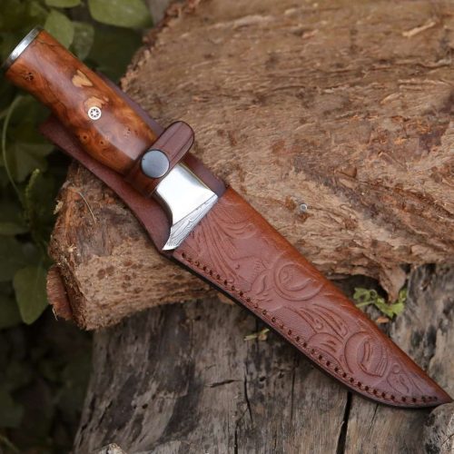 shokunin usa fillet knife concord damascus fillet knife with exotic olive wood handle 41588763787477