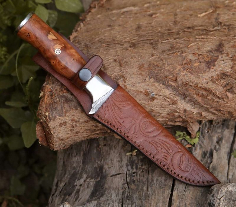 shokunin usa fillet knife concord damascus fillet knife with exotic olive wood handle 41588763787477