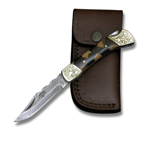 shokunin usa pocket knife rosewood mosaic expedition damascus pocket knife with pakka wood handle 41588796915925