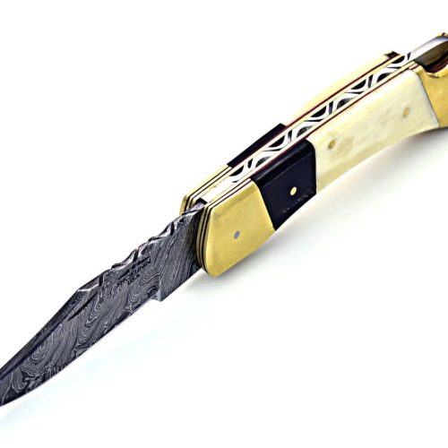 shokunin usa utility knife cosmo pocket knife with bone horn handle 41588763623637