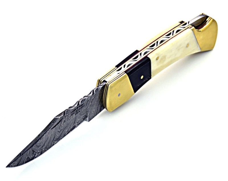 shokunin usa utility knife cosmo pocket knife with bone horn handle 41588763623637