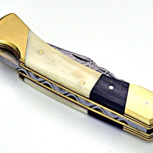 shokunin usa utility knife cosmo pocket knife with bone horn handle 41588763853013