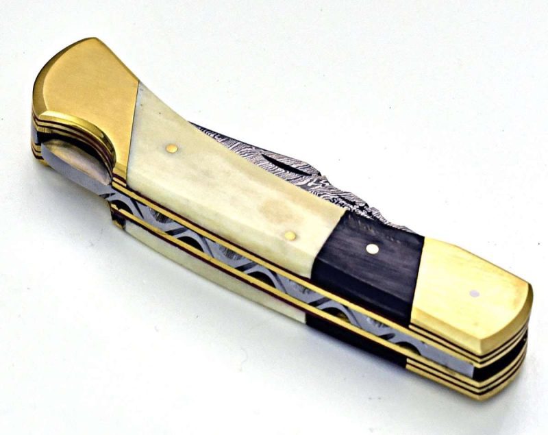 shokunin usa utility knife cosmo pocket knife with bone horn handle 41588763853013