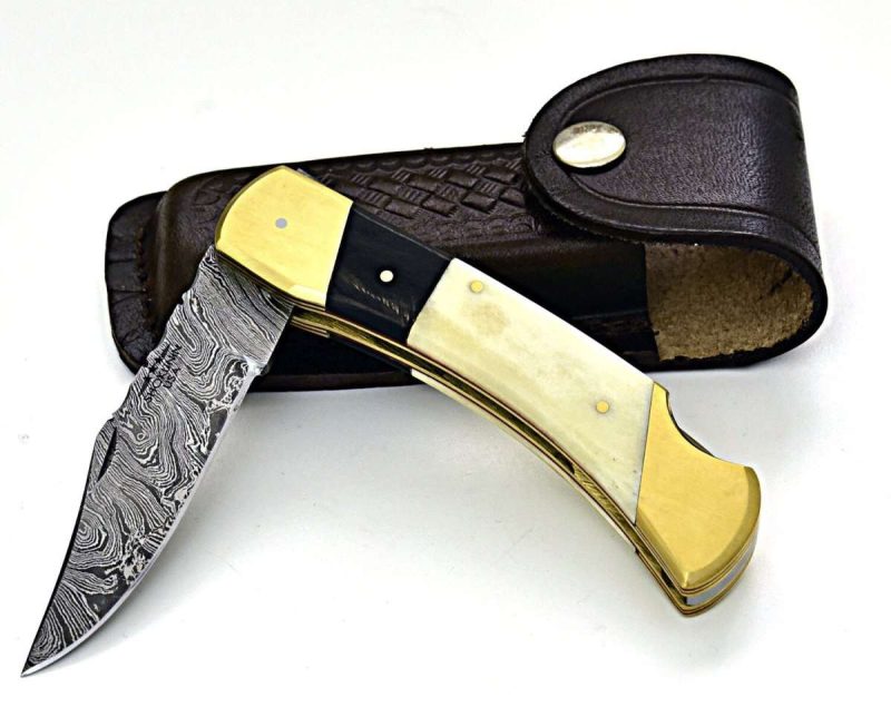 shokunin usa utility knife cosmo pocket knife with bone horn handle 41588764147925