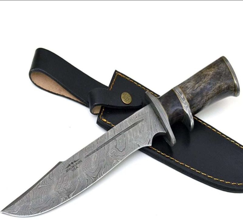 shokunin usa utility knife enigma survival bowie knife with bone handle 41588780138709