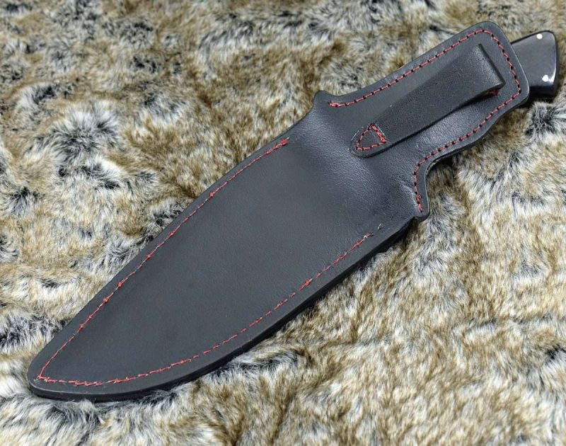 shokunin usa utility knife equinox damascus steel bowie knife with micarta handle 41588779581653