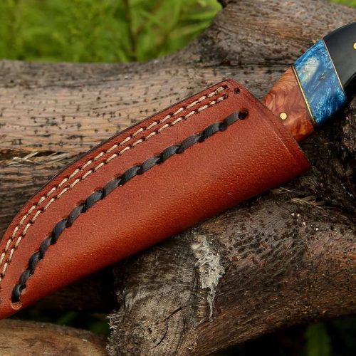 shokunin usa utility knife lightning everyday carry knife with olive resin handle 41588788461781