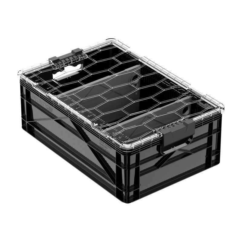 sidiocrate boxes bags black 2 short ways dividers add lid half size sidiocrate by sidiocrate 41861549490389