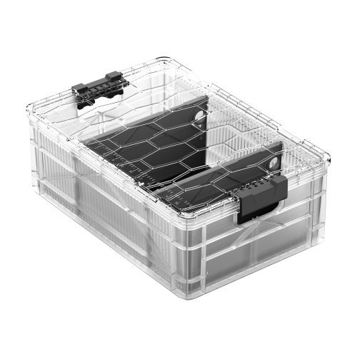 sidiocrate boxes bags clear 2 short ways dividers add lid half size sidiocrate by sidiocrate 41861549752533