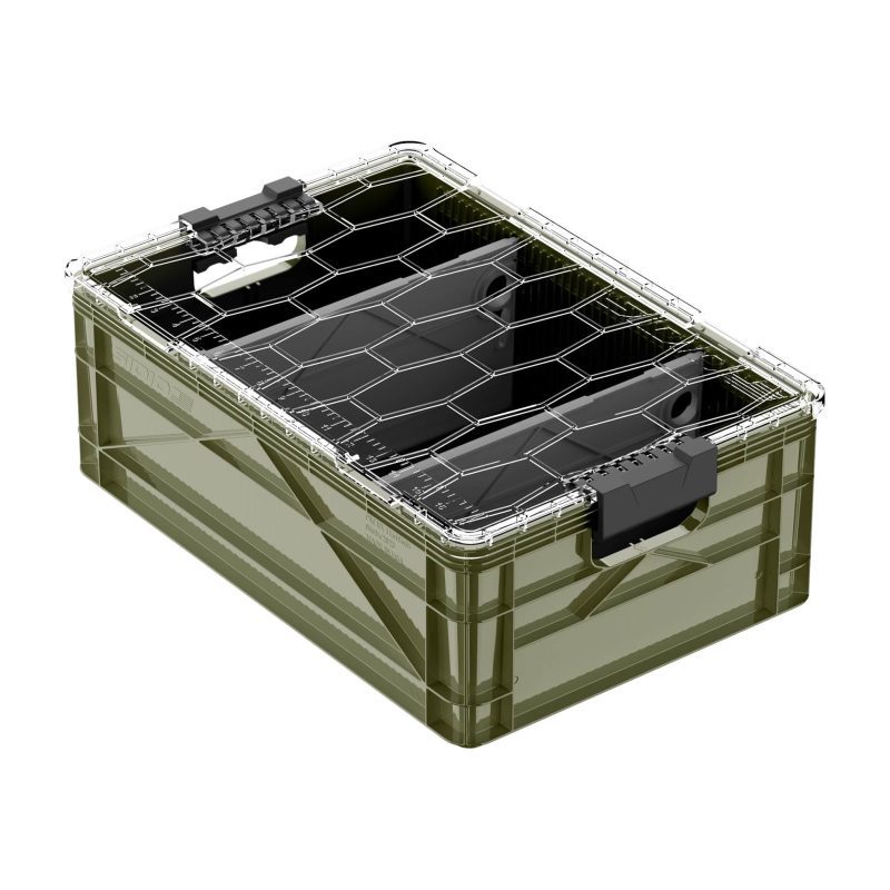 sidiocrate boxes bags green 2 short ways dividers add lid half size sidiocrate by sidiocrate 41883915813077