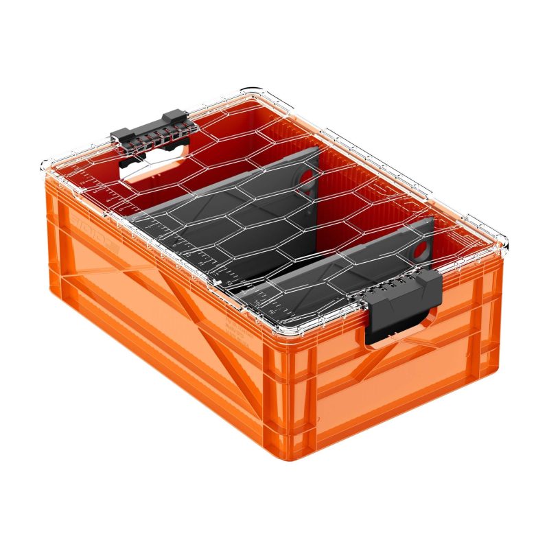 sidiocrate boxes bags orange 2 short ways dividers add lid half size sidiocrate by sidiocrate 41861557256405