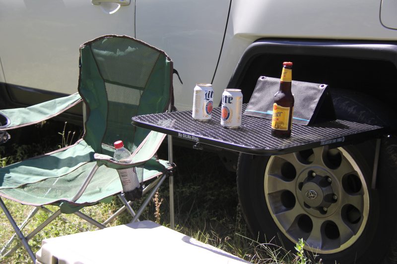 tail gater tire table tables standard steel camping table 41224748892373