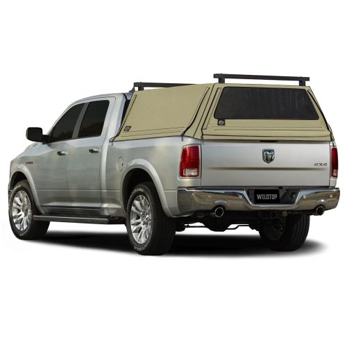 wildtop soft camper shell front rear windows 2009 current classic ds tan wildtop soft truck cap for 2009 current ram 1500 2500 3500 6 4 bed 76 3 in 42363942437077