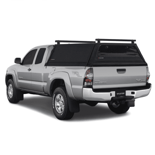 wildtop soft camper shell front rear windows black wildtop soft truck cap for 2004 2015 2nd gen toyota tacoma 6ft bed 73 7 in 42363988967637