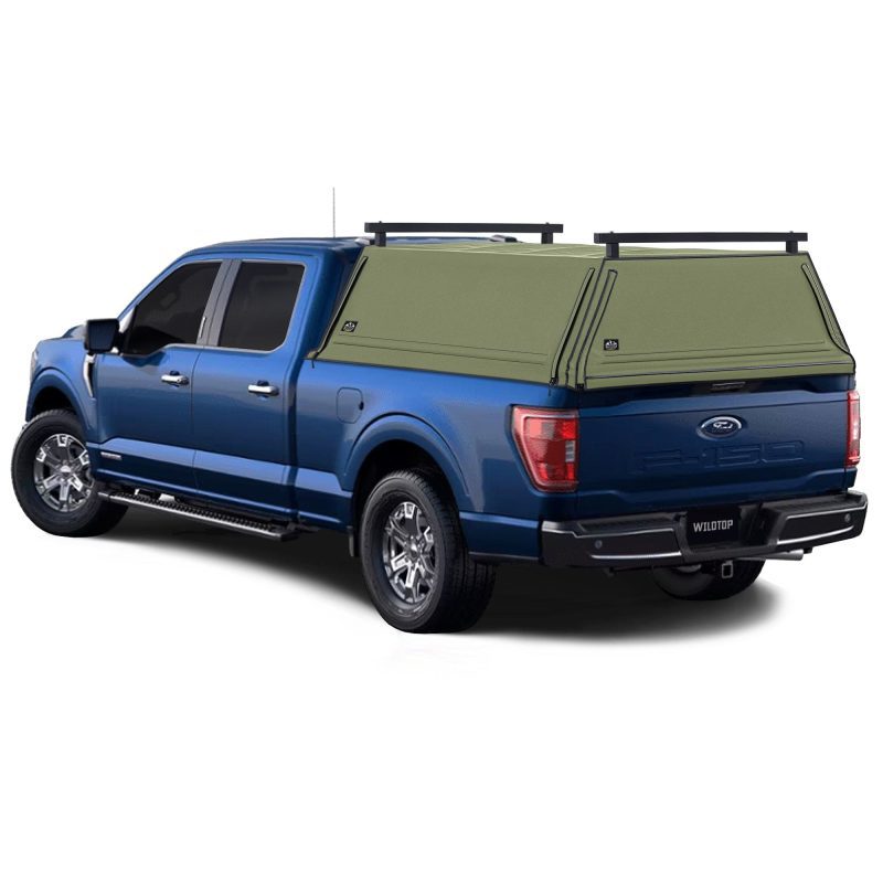 wildtop soft camper shell no windows 2015 2020 military green wildtop soft truck cap for 2015 2023 ford f150 6 5 ft bed 78 9in 42363961868501