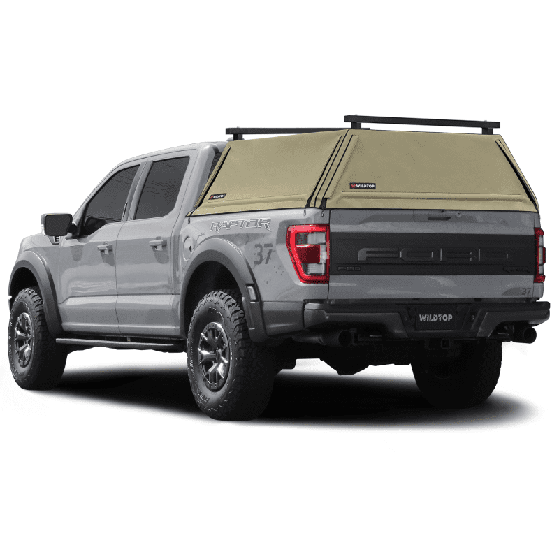 wildtop soft camper shell no windows 2015 2020 tan wildtop soft truck cap for 2015 2023 ford f150 5 5 ft bed 67 1 in 42363949449429