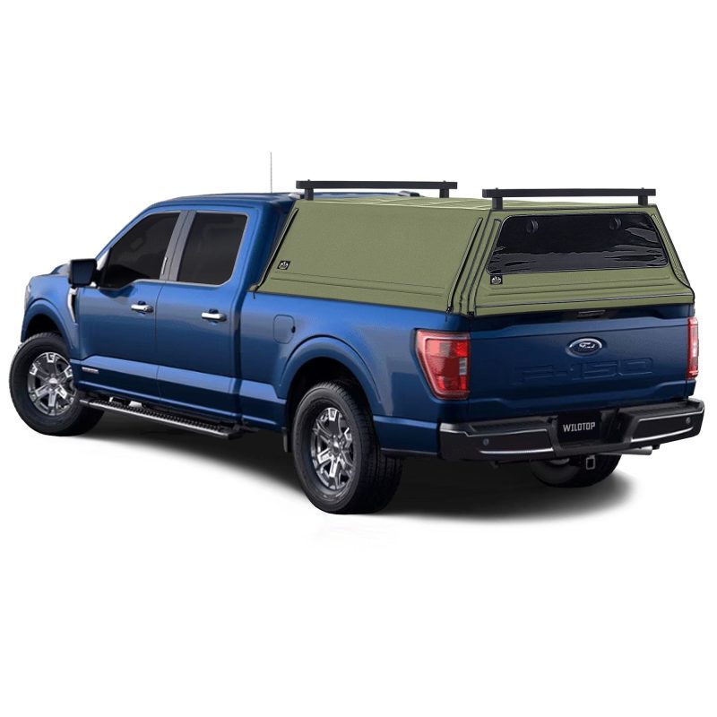 wildtop soft camper shell no windows 2021 2023 military green wildtop soft truck cap for 2015 2023 ford f150 6 5 ft bed 78 9in 42363961901269