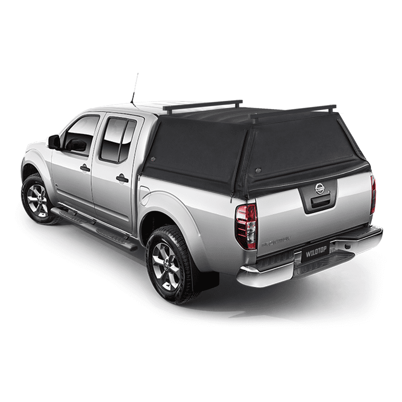 wildtop soft camper shell no windows black wildtop nissan frontier soft truck cap 2013 2021 4 11 bed 59 5 in 42363978023125