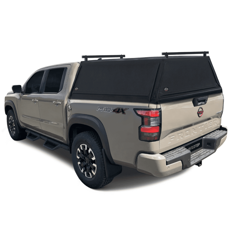 wildtop soft camper shell no windows black wildtop nissan frontier soft truck cap for 2022 current 4 11 bed 59 5 in 42363982840021