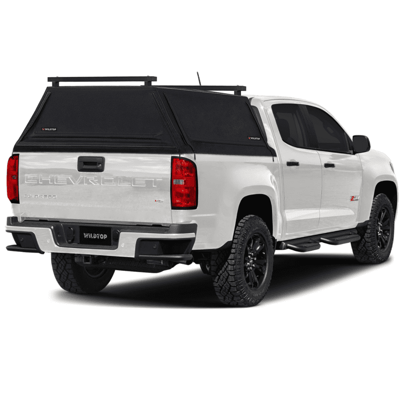 wildtop soft camper shell no windows black wildtop soft top for 2015 2022 gen 2 chevrolet colorado 5 2 bed 61 7 in 42363985625301