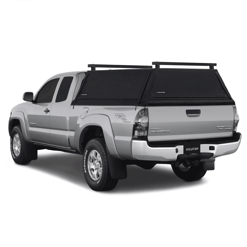 wildtop soft camper shell no windows black wildtop soft truck cap for 2004 2015 2nd gen toyota tacoma 6ft bed 73 7 in 42363988934869