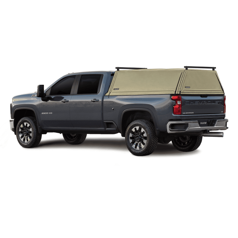 wildtop soft camper shell no windows chevrolet silverado 1500 2020 current tan wildtop soft top for chevrolet silverado gmc sierra 2020 current 1500 standard bed 82 2 in 42363955314901