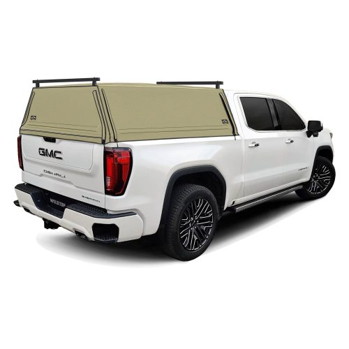 wildtop soft camper shell no windows gmc sierra 1500 limited short beds 69 9 in tan wildtop soft top for 2019 current chevrolet silverado gmc sierra short bed 69 9 in 42363965472981